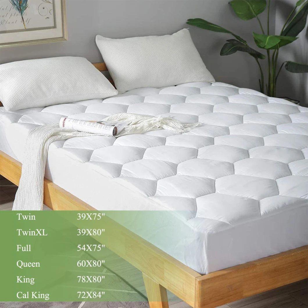 High Quality Cotton Mattress Topper Soft Down Alternative Mattress Pad Hotel Mattress Topper