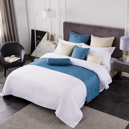 Sábana de cama de algodón de lujo para hotel, ropa de cama de corredor, ropa de cama de Hotel