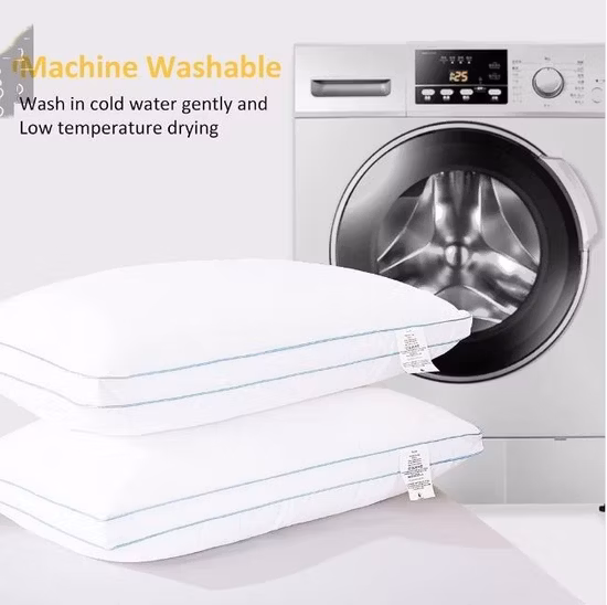 Múltiples Pure King Queen Full Twin Down Almohada de cama alternativa Uso de tamaño personalizado para el hogar y el hotel